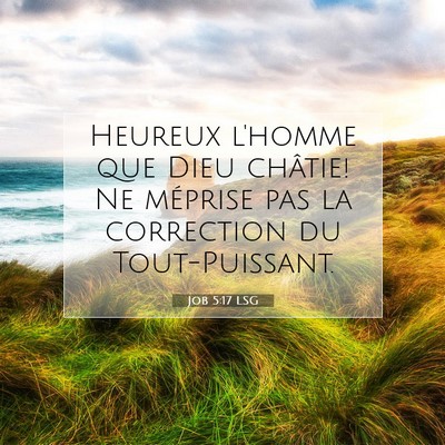 Job 5:17 Verset biblique expliqué