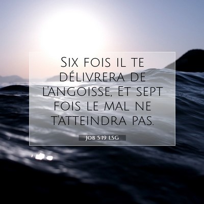 Job 5:19 LSG Image du verset biblique