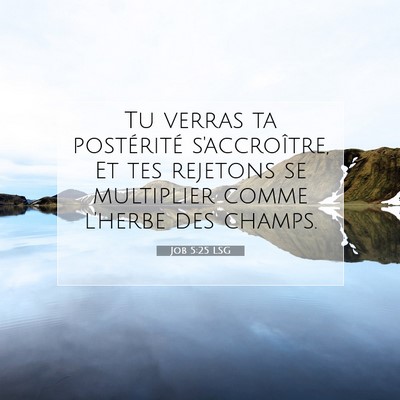 Job 5:25 Verset biblique expliqué