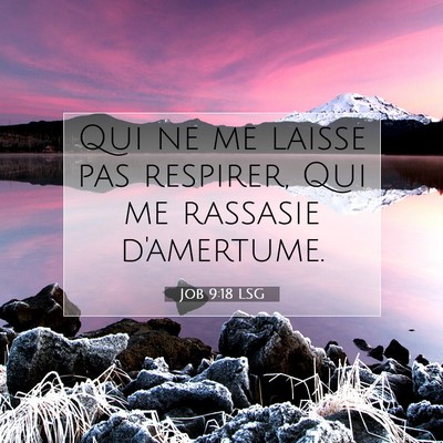 Job 9:18 LSG Image du verset biblique