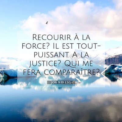 Job 9:19 LSG Image du verset biblique