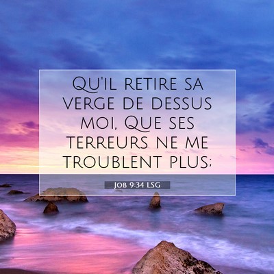 Job 9:34 LSG Image du verset biblique