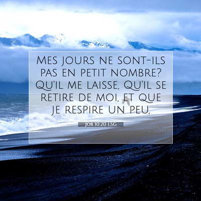 Job 10:20 LSG Image du verset biblique