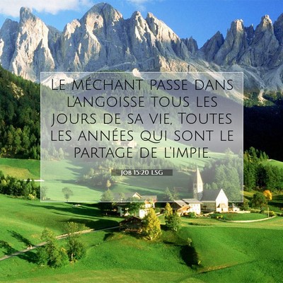 Job 15:20 Verset biblique expliqué