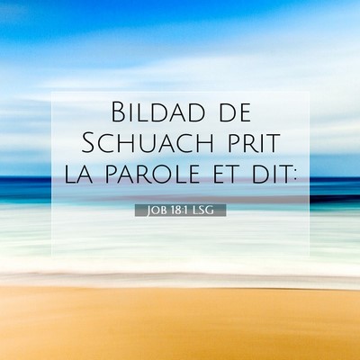 Job 18:1 Verset biblique expliqué