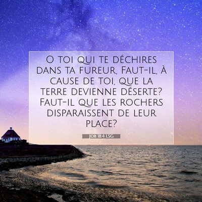 Job 18:4 LSG Image du verset biblique