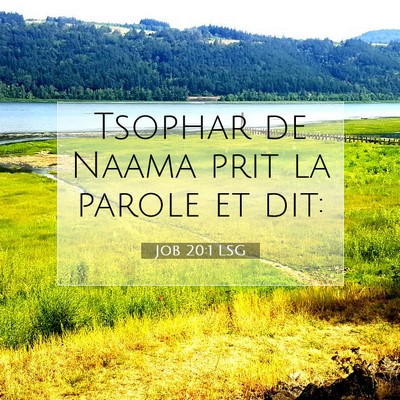 Job 20:1 Verset biblique expliqué