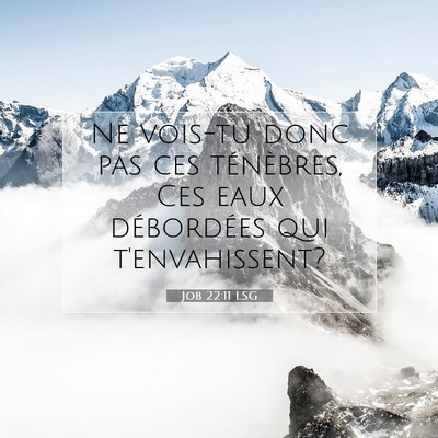 Job 22:11 Verset biblique expliqué