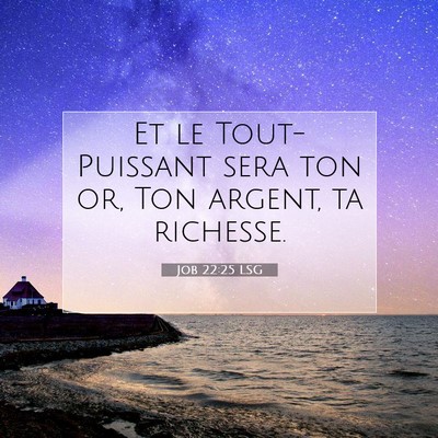 Job 22:25 LSG Image du verset biblique