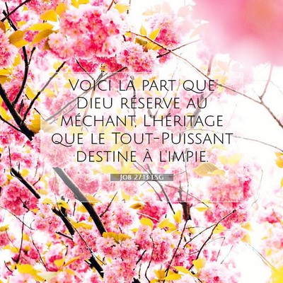 Job 27:13 Verset biblique expliqué