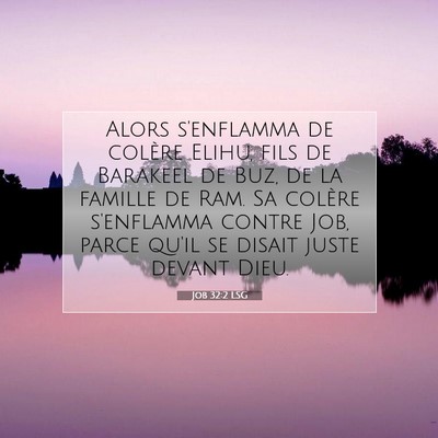 Job 32:2 LSG Image du verset biblique