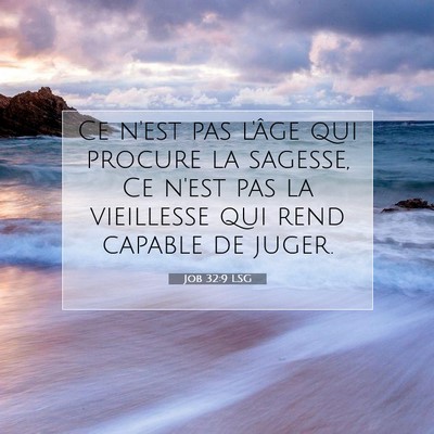 Job 32:9 Verset biblique expliqué