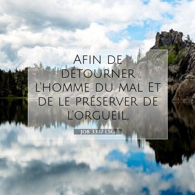 Job 33:17 LSG Image du verset biblique