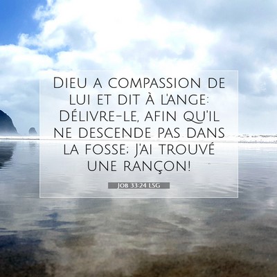 Job 33:24 LSG Image du verset biblique