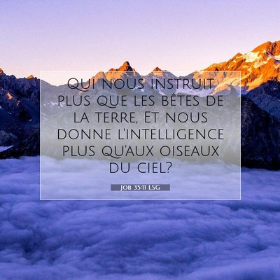 Job 35:11 LSG Image du verset biblique