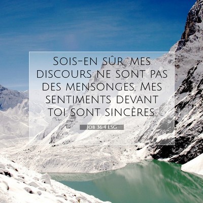 Job 36:4 LSG Image du verset biblique