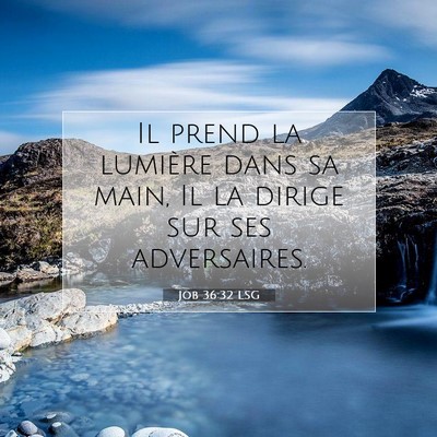 Job 36:32 Verset biblique expliqué