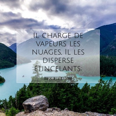 Job 37:11 LSG Image du verset biblique