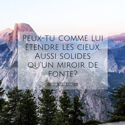 Job 37:18 LSG Image du verset biblique