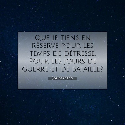 Job 38:23 Verset biblique expliqué