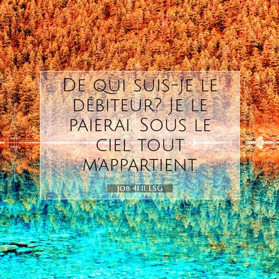 Job 41:11 Verset biblique expliqué