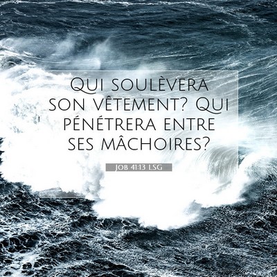 Job 41:13 Verset biblique expliqué