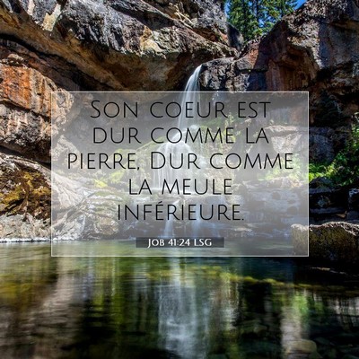 Job 41:24 LSG Image du verset biblique