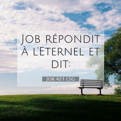 Job 42:1 LSG Image du verset biblique