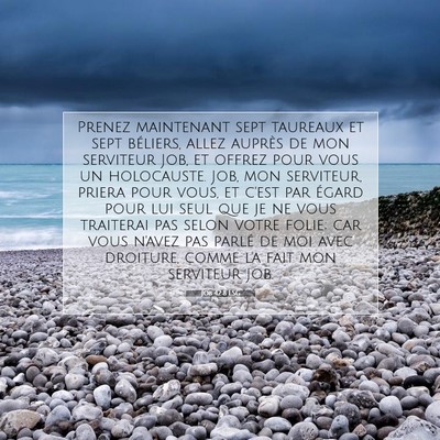 Job 42:8 LSG Image du verset biblique