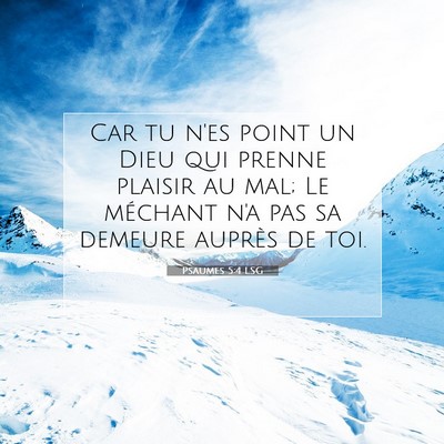 Psaumes 5:4 Verset biblique expliqué