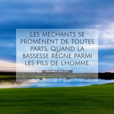 Psaumes 12:8 LSG Image du verset biblique