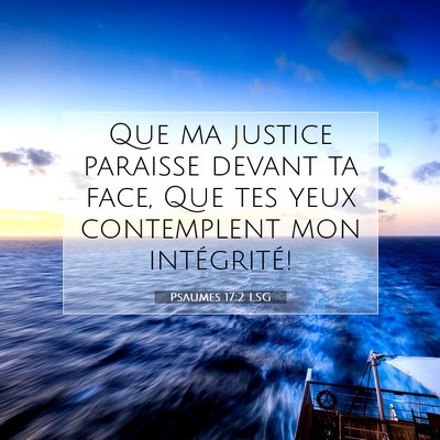 Psaumes 17:2 LSG Image du verset biblique