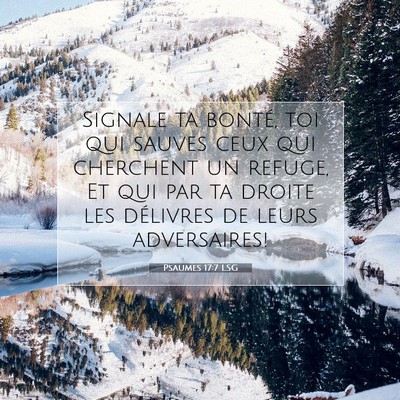 Psaumes 17:7 Verset biblique expliqué