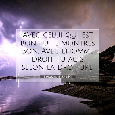 Psaumes 18:25 LSG Image du verset biblique