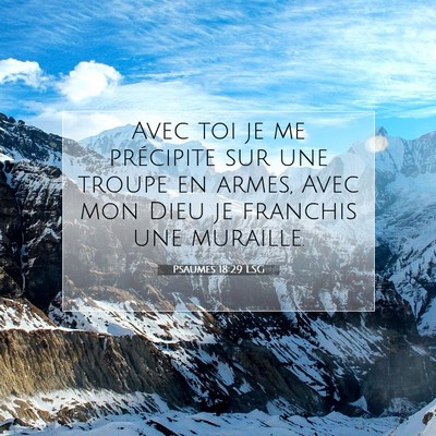 Psaumes 18:29 LSG Image du verset biblique