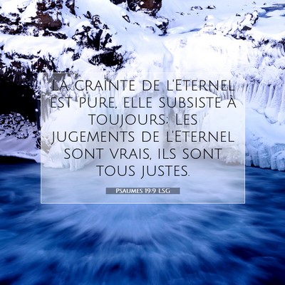 Psaumes 19:9 LSG Image du verset biblique