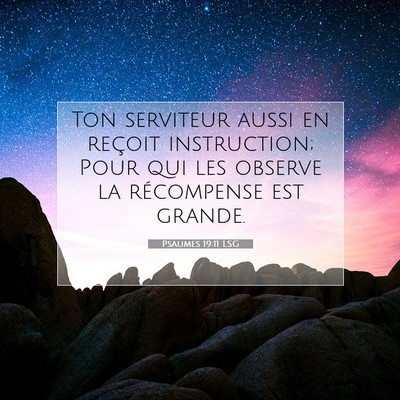 Psaumes 19:11 Verset biblique expliqué