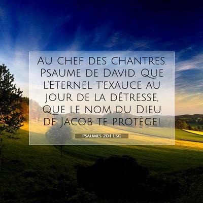 Psaumes 20:1 Verset biblique expliqué