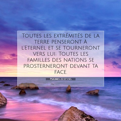 Psaumes 22:27 LSG Image du verset biblique