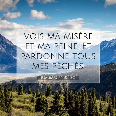 Psaumes 25:18 Verset biblique expliqué