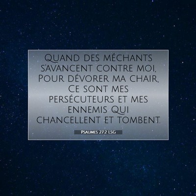 Psaumes 27:2 LSG Image du verset biblique