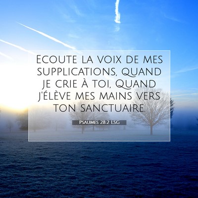 Psaumes 28:2 LSG Image du verset biblique