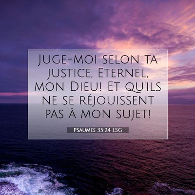 Psaumes 35:24 LSG Image du verset biblique