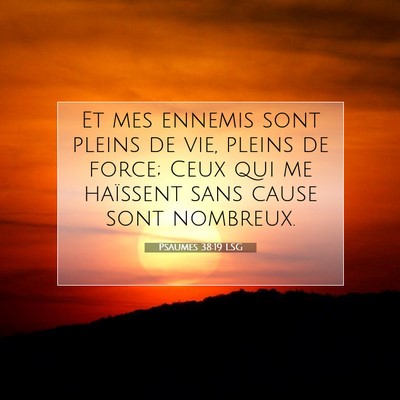 Psaumes 38:19 Verset biblique expliqué