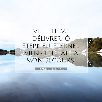 Psaumes 40:13 LSG Image du verset biblique