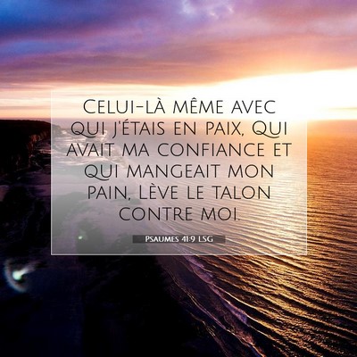 Psaumes 41:9 LSG Image du verset biblique