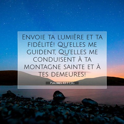 Psaumes 43:3 LSG Image du verset biblique