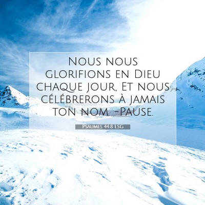 Psaumes 44:8 Verset biblique expliqué