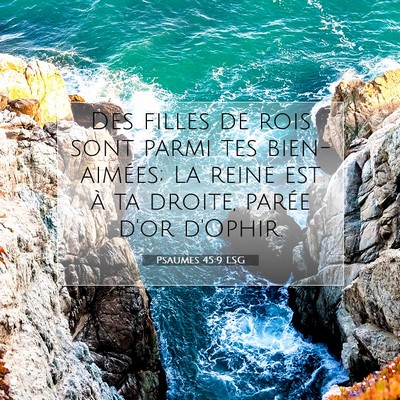 Psaumes 45:9 LSG Image du verset biblique