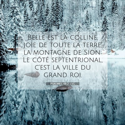 Psaumes 48:2 LSG Image du verset biblique